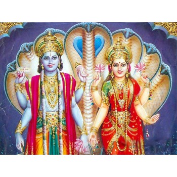 God Vishnu and Goddess Lakshmi